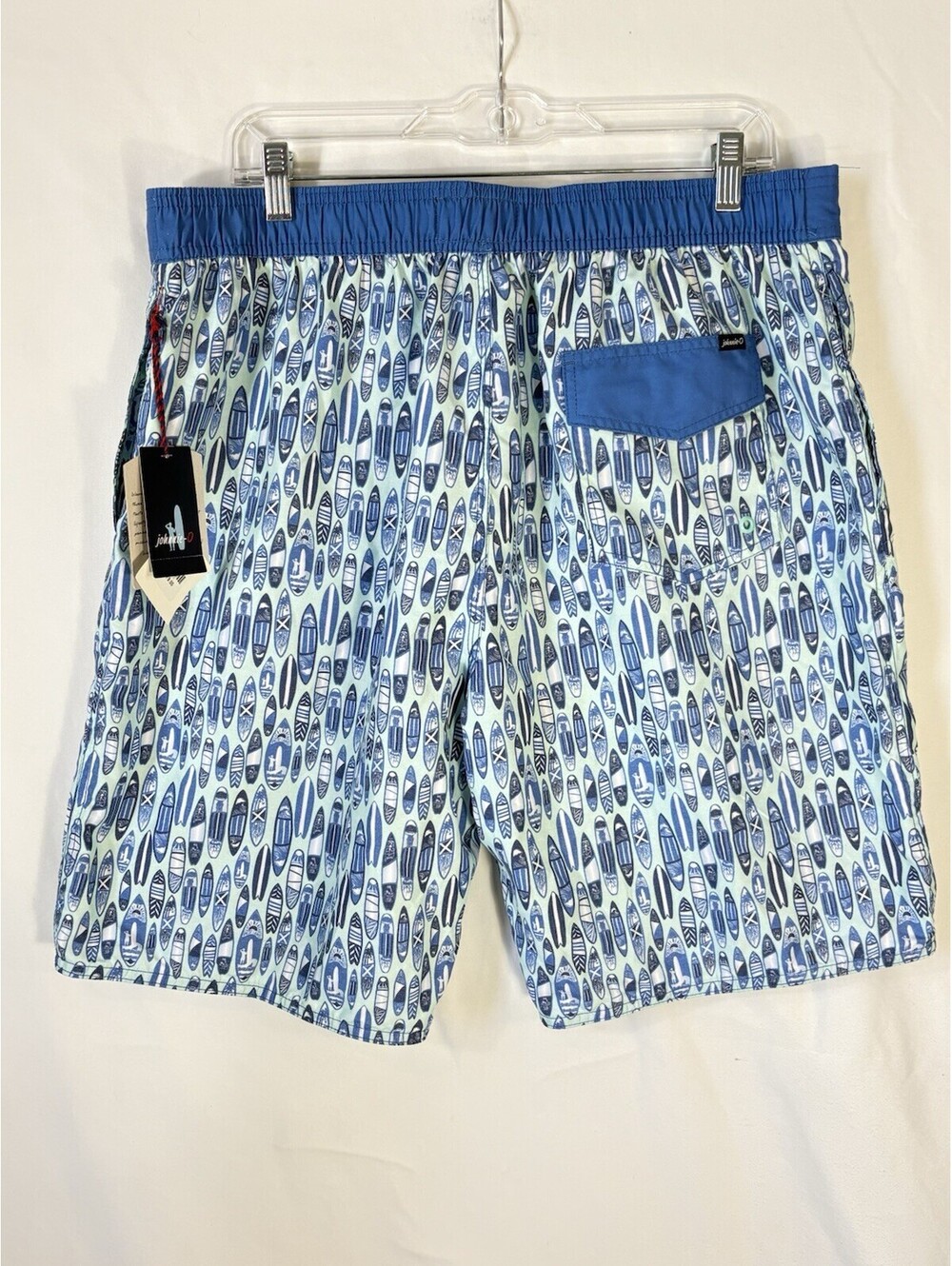 Johnnie-O Board Shorts Mens XL NWT Surfboard Print Swim Trunks West Coast Prep - Picture 4 of 9